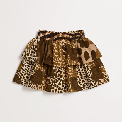 Kid's Wild Animal Smocked Skirt