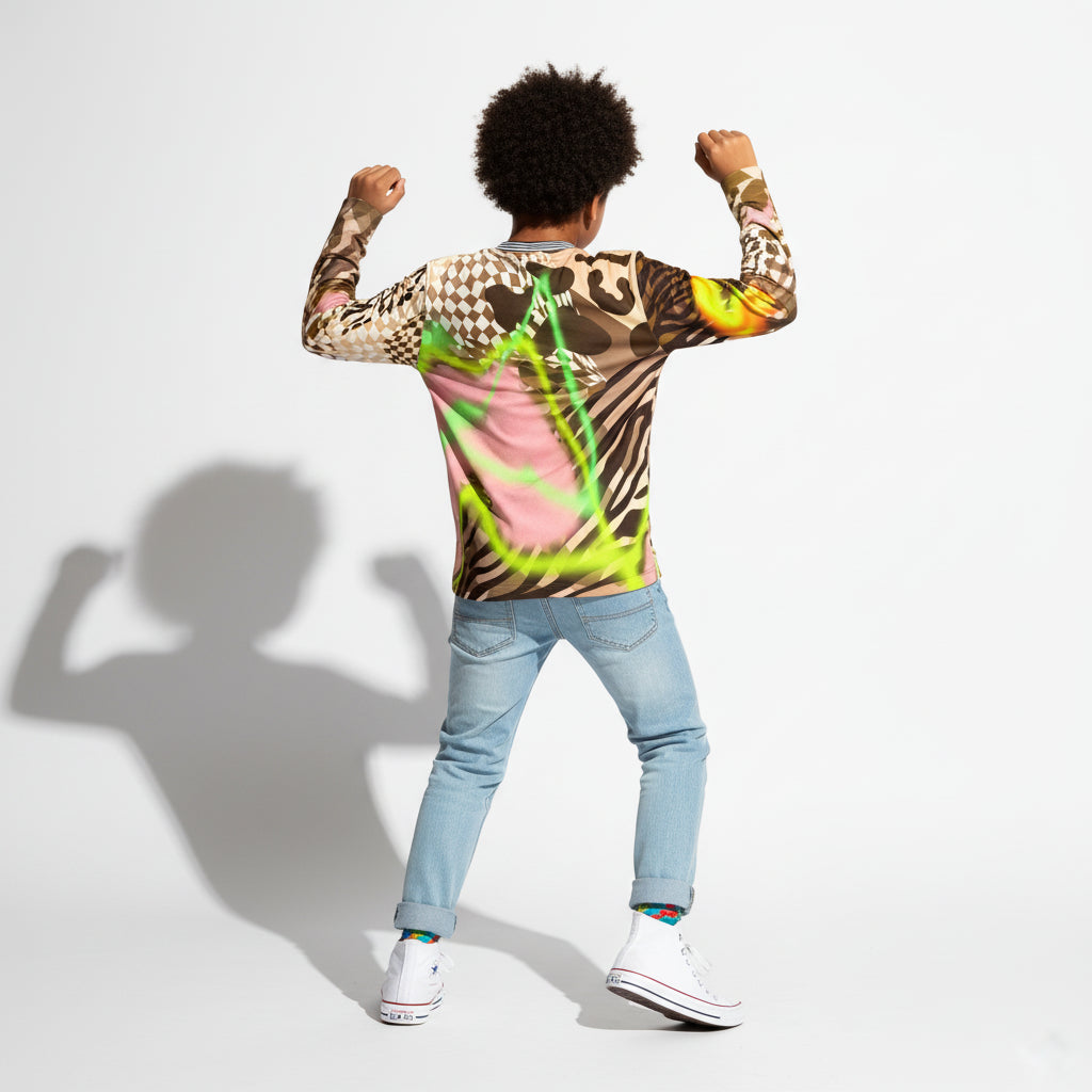 Kid's Wild Animal Long Sleeve T-Shirt