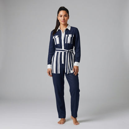 Button Front Jumpsuit