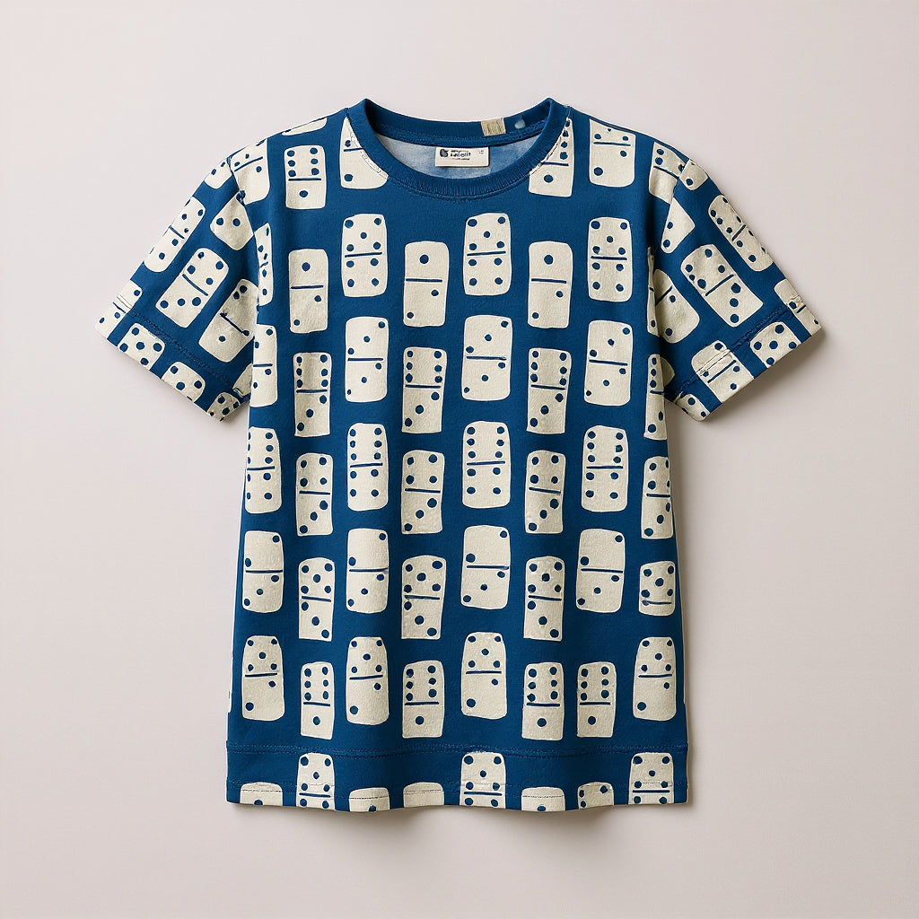 Domino Power Tee in Deep Blue