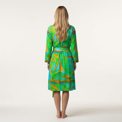 Wrap Dress Palm Tree Island – Traditional Jersey Wrap Dress