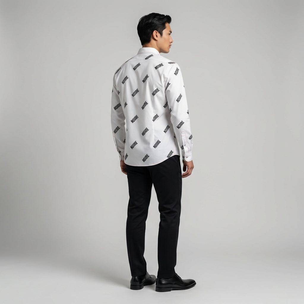 Noiire Multi Botton Down Dress Shirt