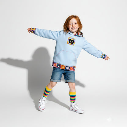 Cat Crochet Detail Hoodie