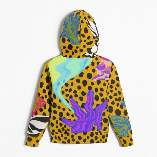 BruceGlen Cheetah Scramble Kid's Hoodie