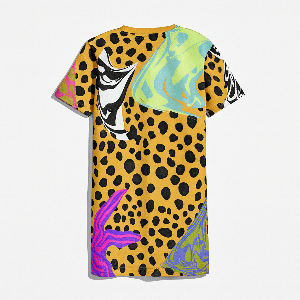 BruceGlen Cheetah Scramble Kid's T-Shirt Dress