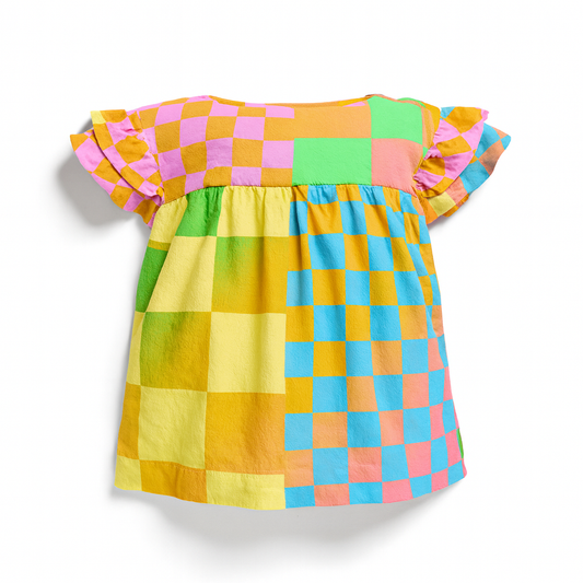 Psycheck Kid's Ruffled Sleeve Top