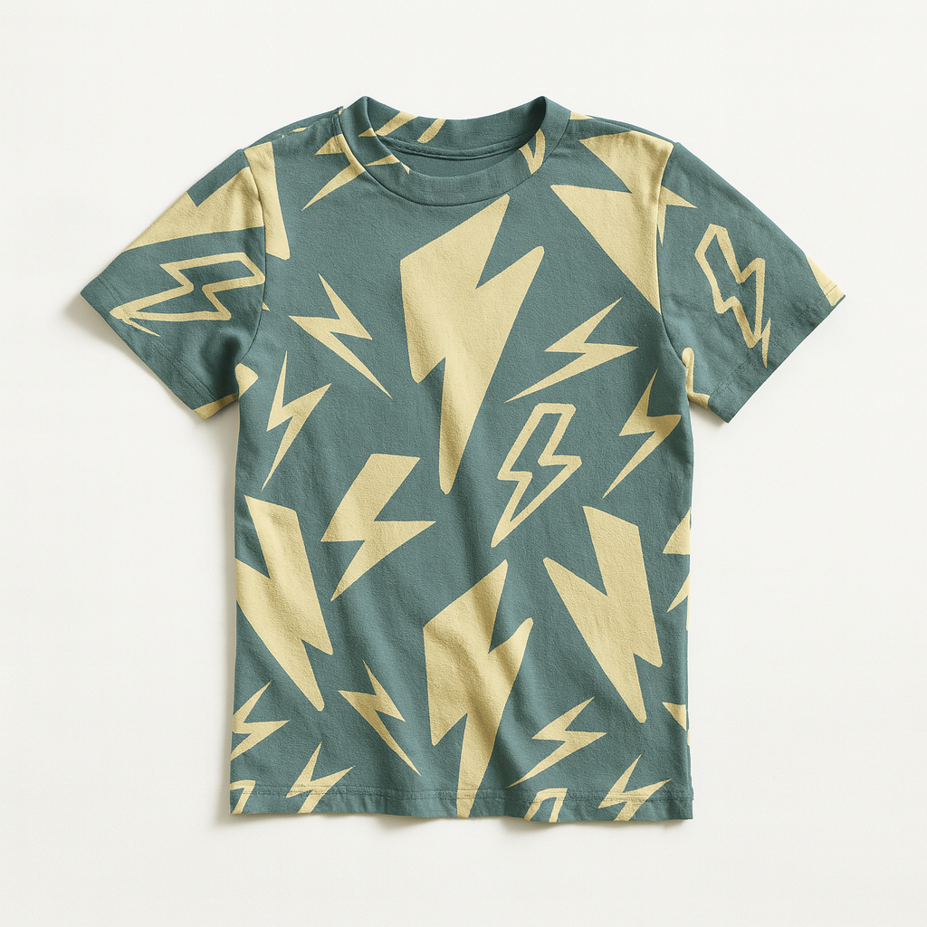 Kid's Pocket T-Shirt in Acqua Super Thunder