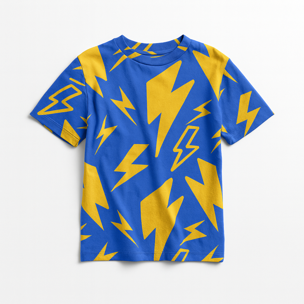 Kid's Pocket T-Shirt in Super Thunder Blue