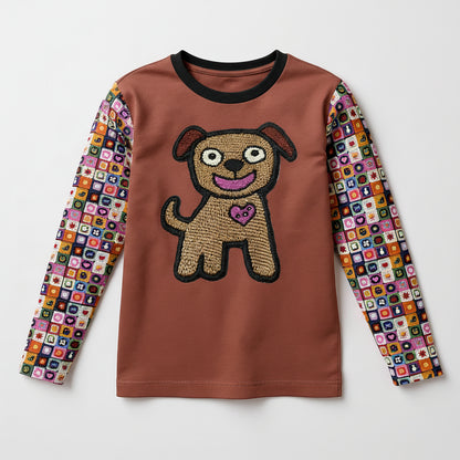 Puppy Love Top – Children’s Long Sleeve T-Shirt