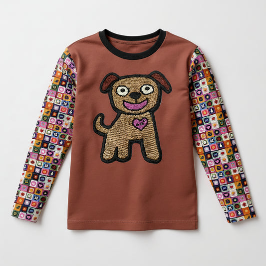 Puppy Love Top – Children’s Long Sleeve T-Shirt