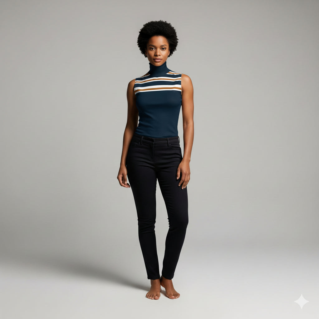 Sleeveless Turtleneck 