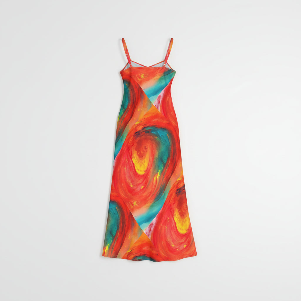 Bias Slip Dress Stormy Eye