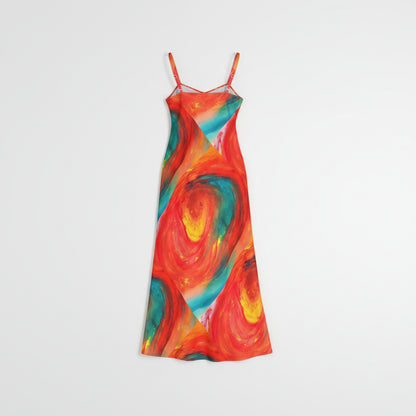 Bias Slip Dress Stormy Eye