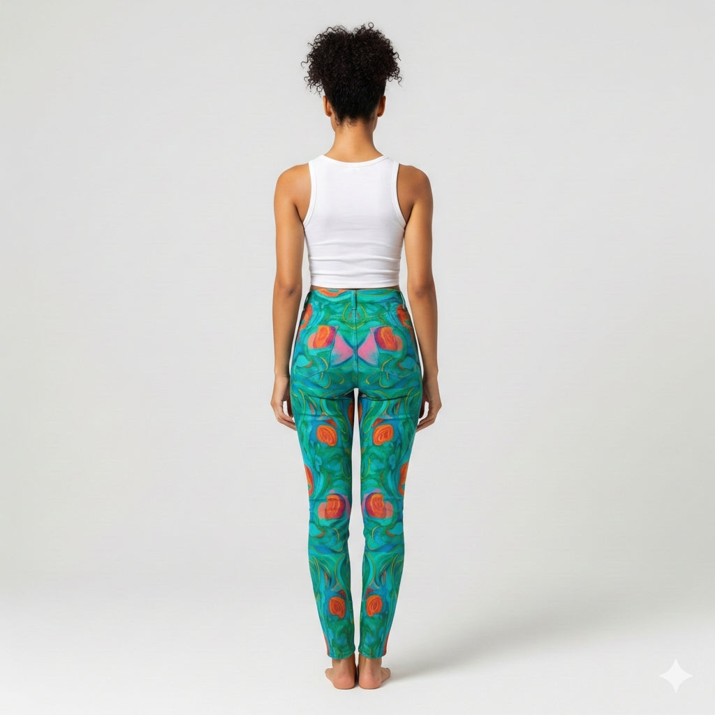 Skinny Jeans Floral Swamp – Slim Jeans in Heavyweight Stretch Cotton Denim