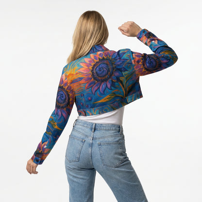Cropped Jean Cotton Jacket Sunflower Beach