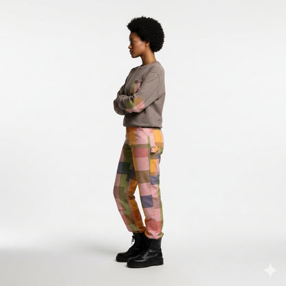 Mua Women's Signature Gingham Carpenter Pant