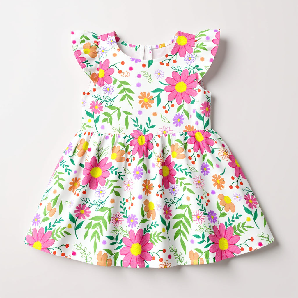 Bright Floral Ruffled Top