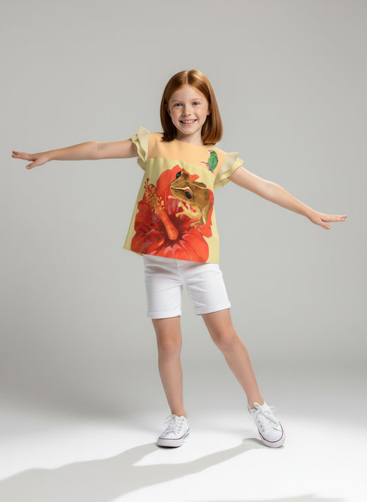 Welcome to El Calentón Ruffle Sleeve Top