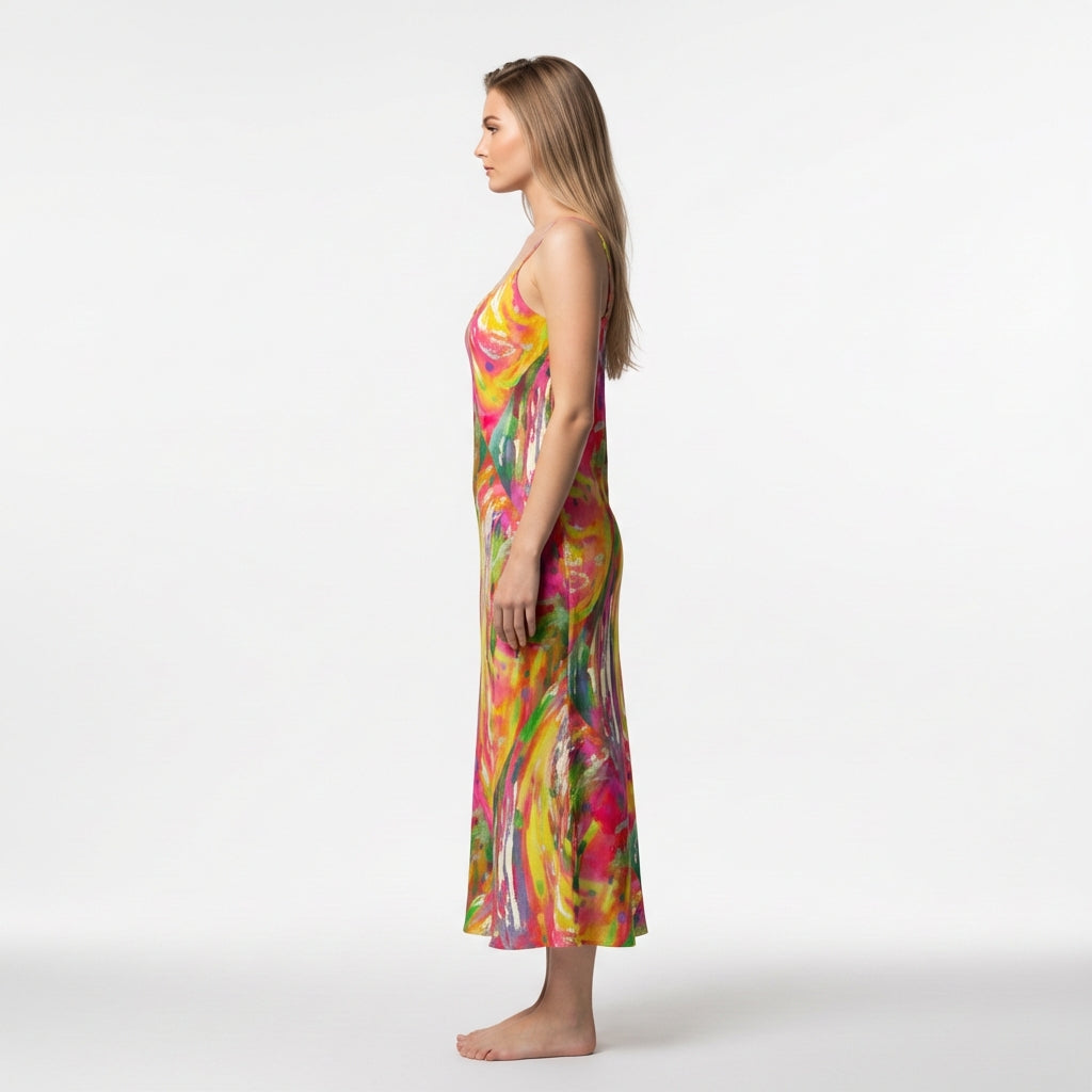 Bias Slip Dress in Ecovero Crepe