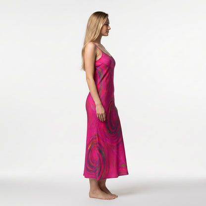 Bias Slip Dress Hot Pink Dream