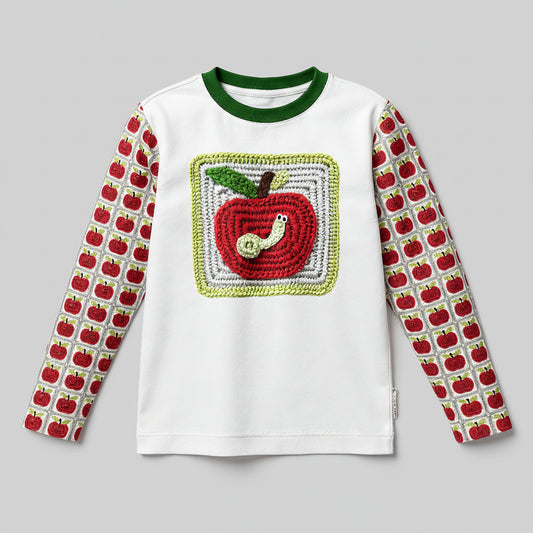 Worm in your Apples Top – Children’s Long Sleeve T-Shirt