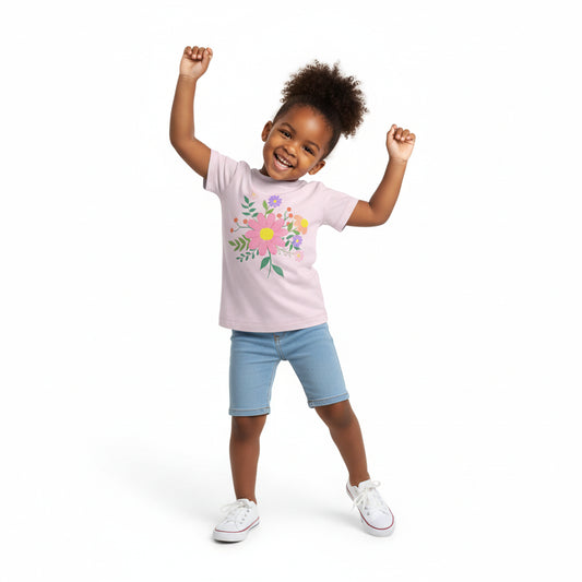 Girl Bright Floral T-shirt