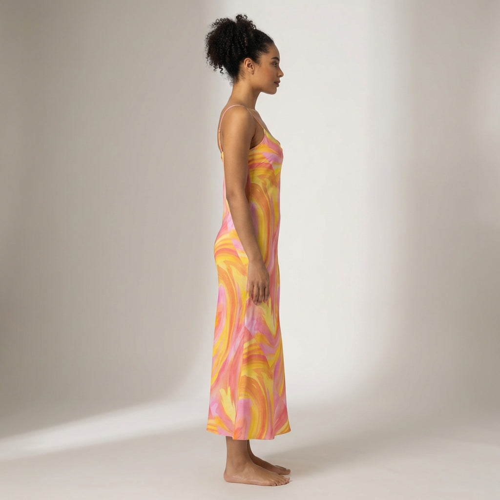 Bias Slip Dress Spring Pastels