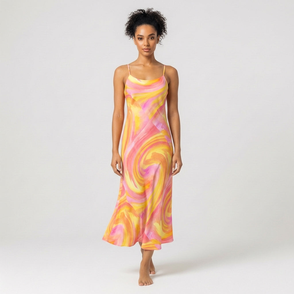 Bias Slip Dress Spring Pastels