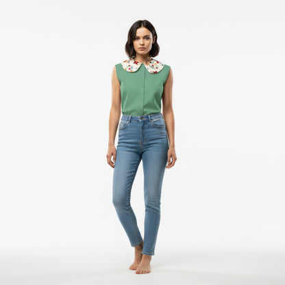 Women's Baby Collar Top