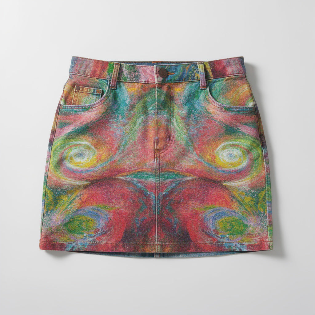 Denim Mini Skirt Multiverse