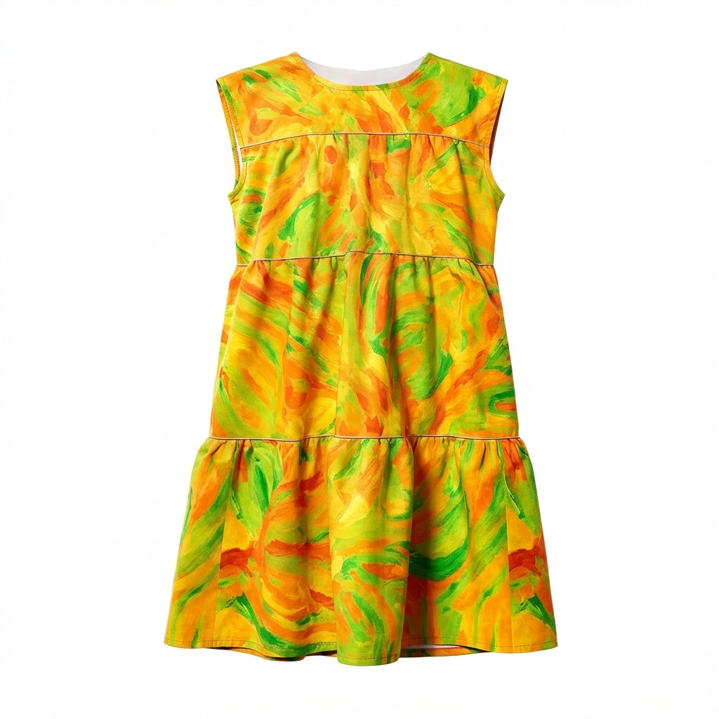 Girls Dress Fruity Noodles