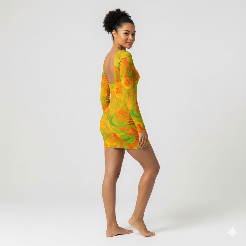 Fruity Noodles Mini Dress