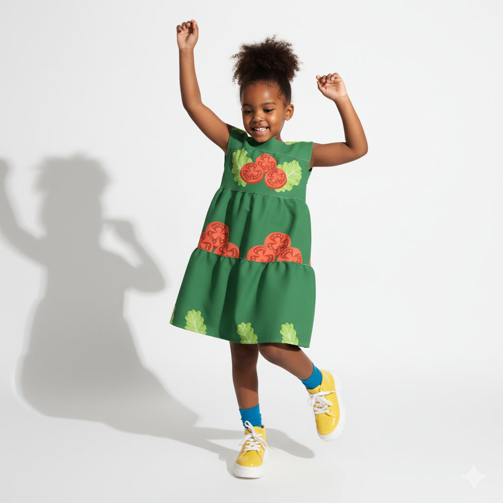 Salad Days Ruffle Dress 