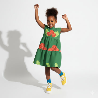 Salad Days Ruffle Dress 