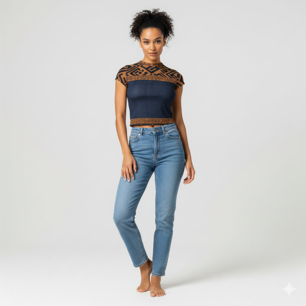 Gilded Cropped Tee