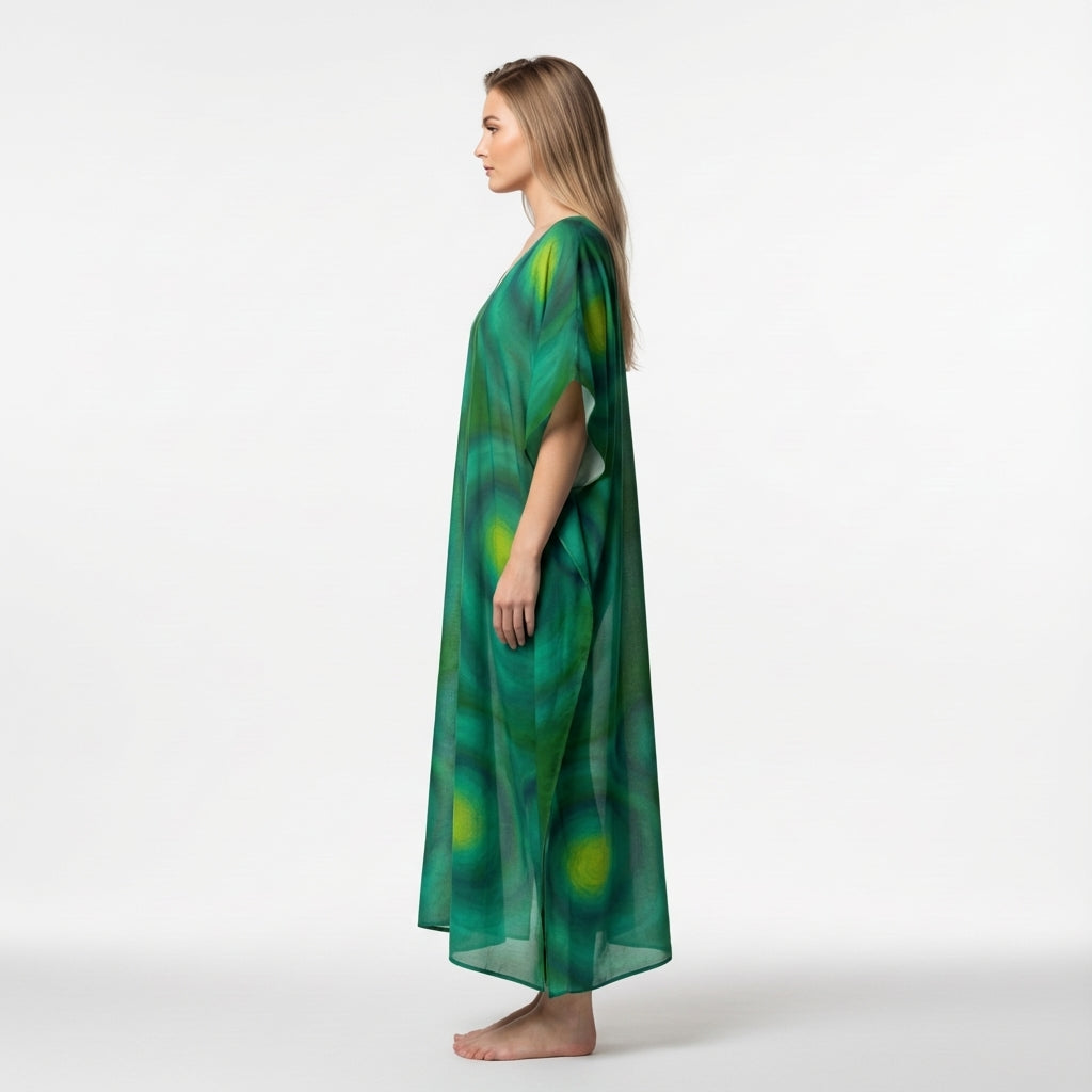 Caftan Crystal Child in Lightweight Organic Cotton Voile