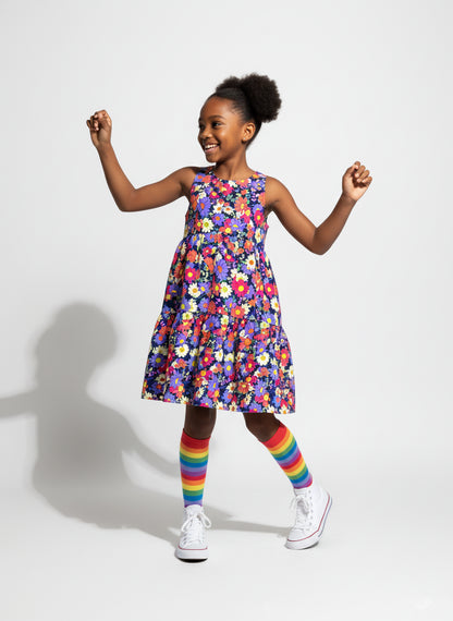 Lovely Floral Ruffled Dress