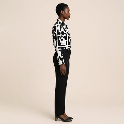 Codex Button Front Blouse (Baz'l Couture)