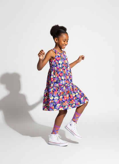 Lovely Floral Ruffled Dress