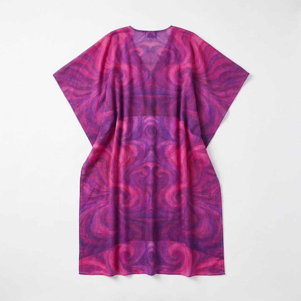 Caftan Purple Storm – Lightweight Organic Cotton Voile