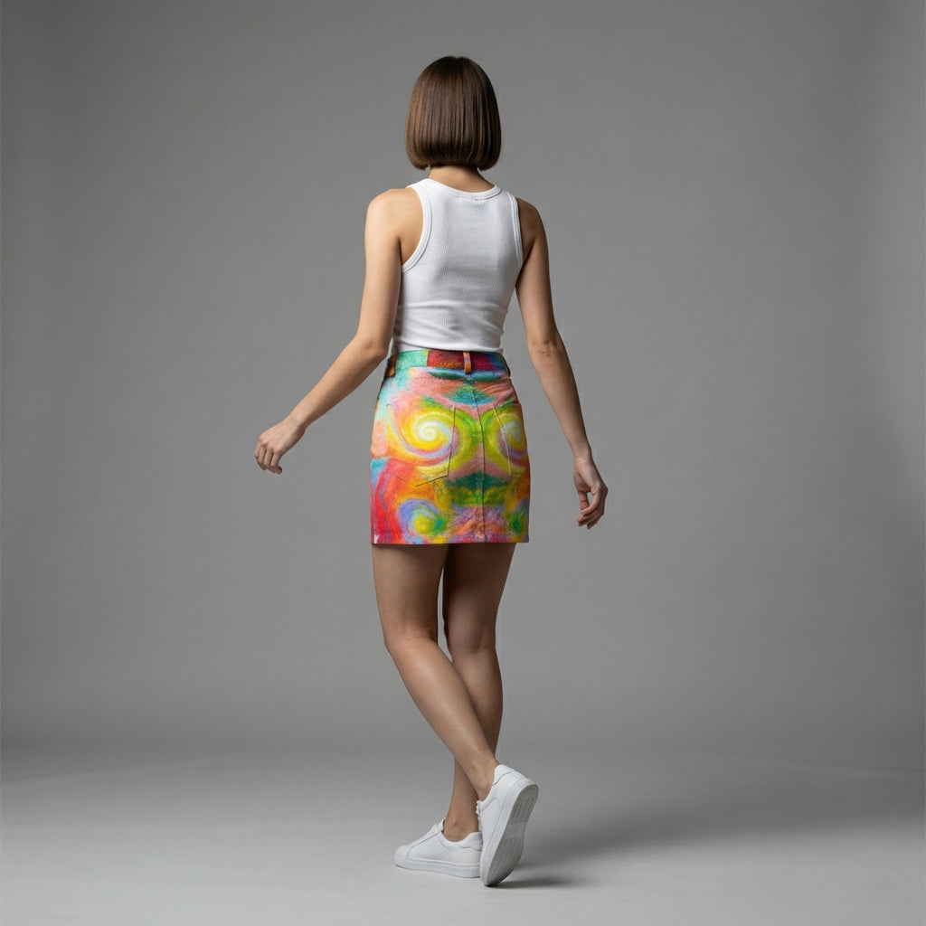 Denim Mini Skirt Multiverse