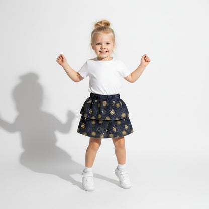 Celestial Skirt – Smocked Ruffle Skirt
