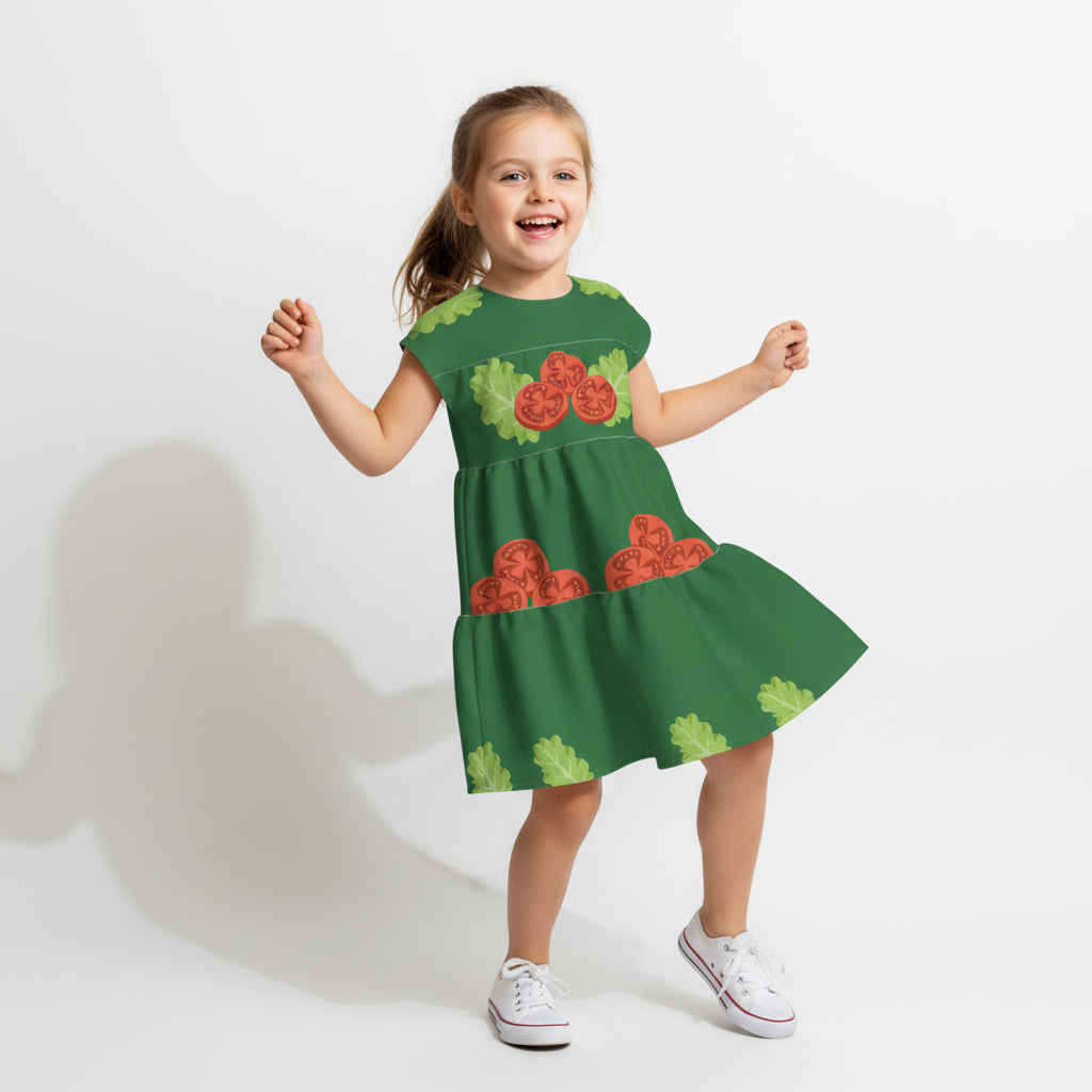 Salad Days Ruffle Dress 
