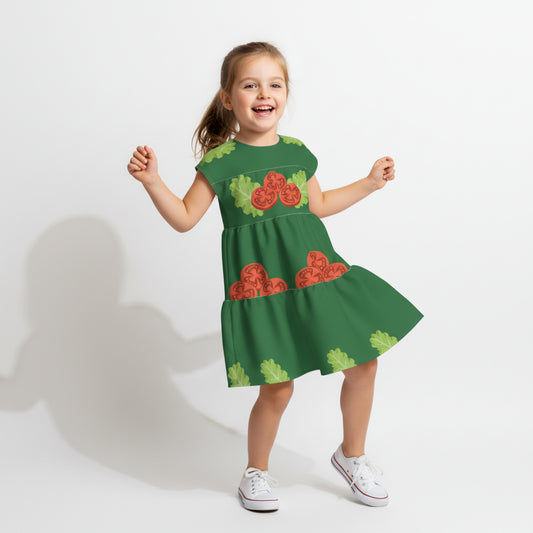 Salad Days Ruffle Dress 