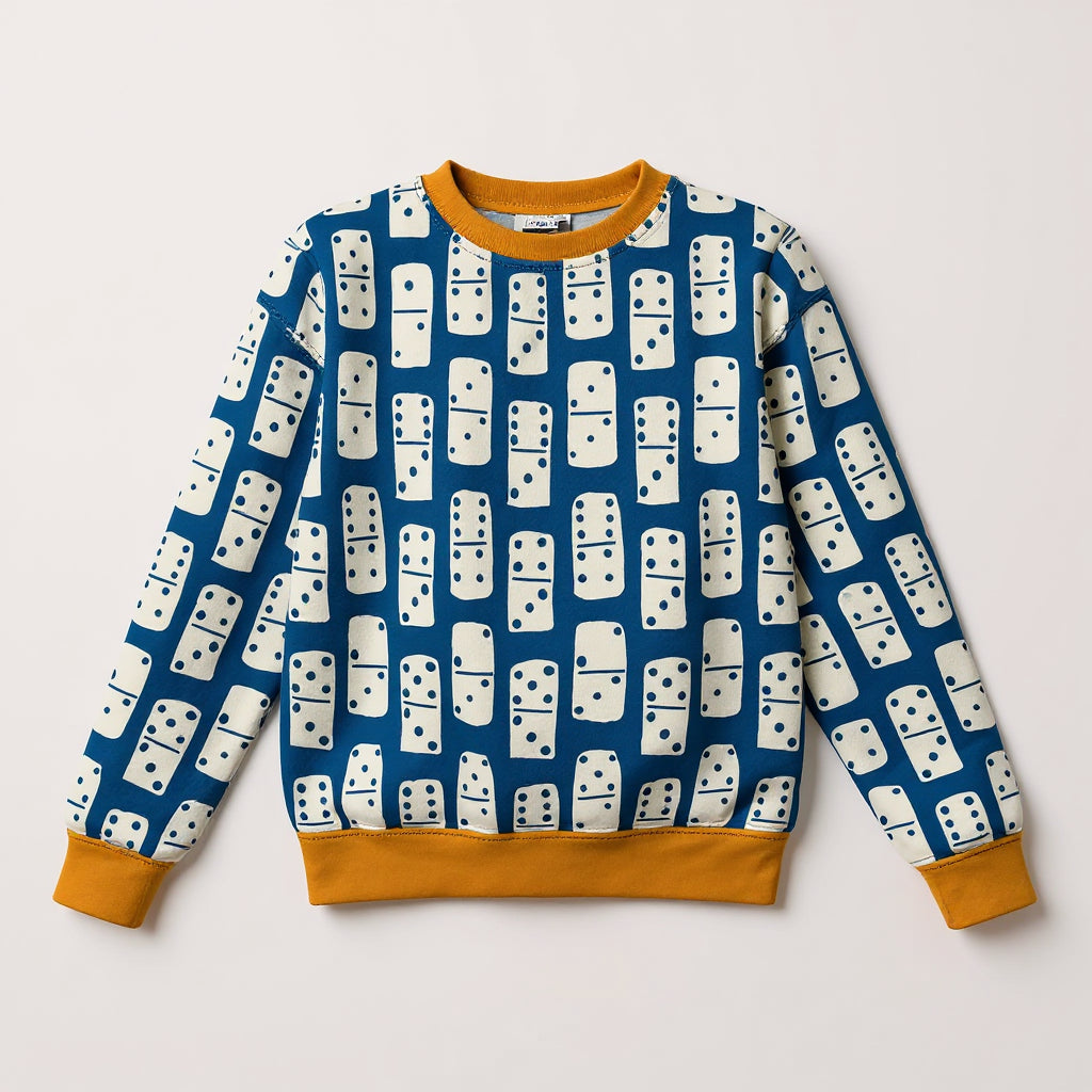 Domino Power Sweater in Deep Blue
