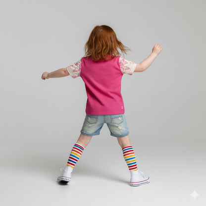 Woodland Wisdom Tee in Sweet Pink