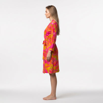 Wrap Dress Pink Noodles – Traditional Jersey Wrap Dress