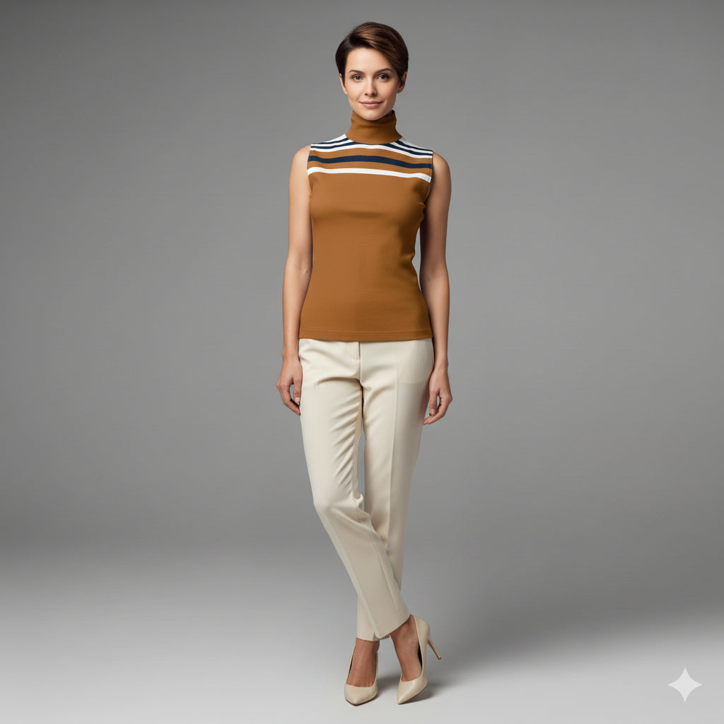 Sleeveless Turtleneck 