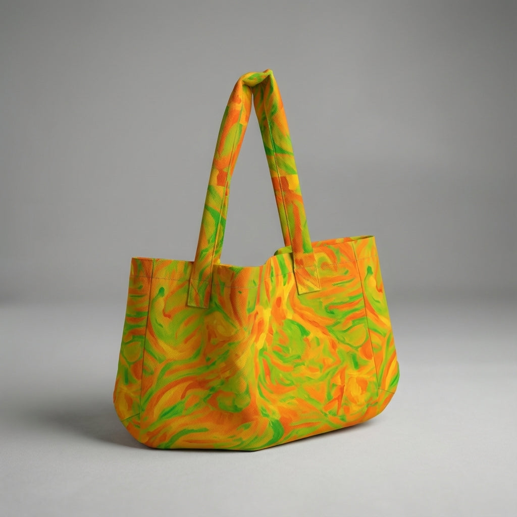 Large Tote Bag Fruity Noodles