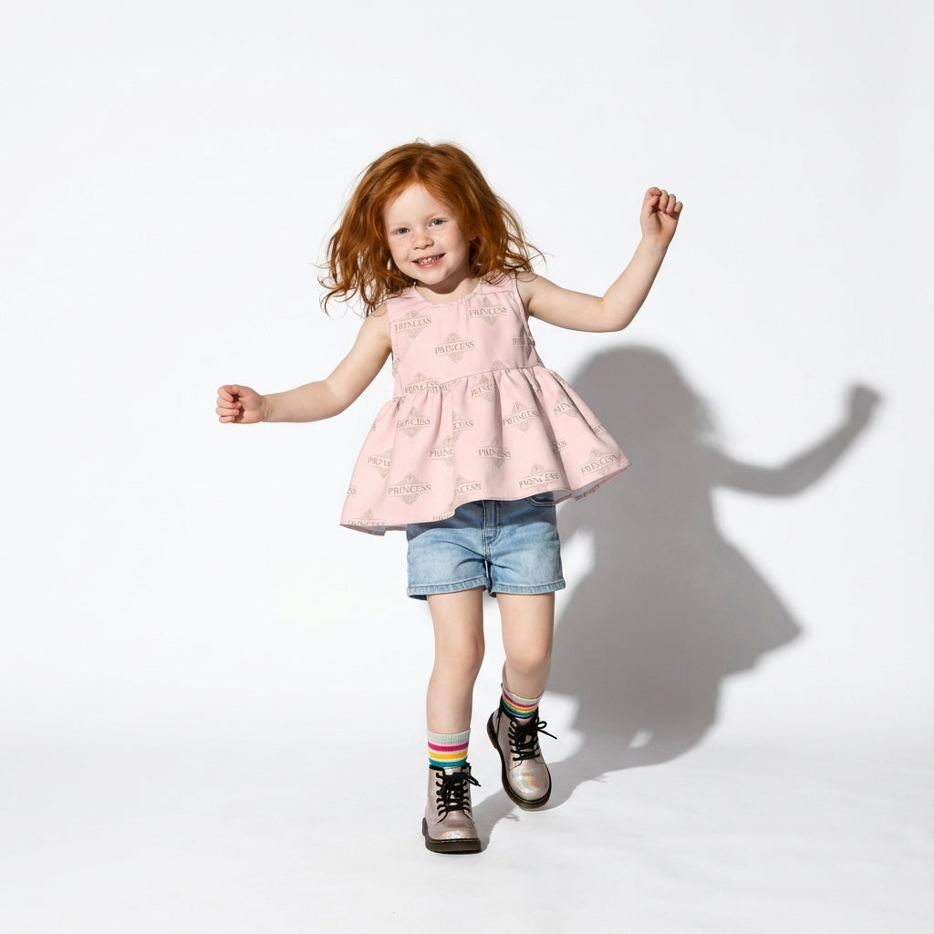 Princess Monogram Ruffle Top